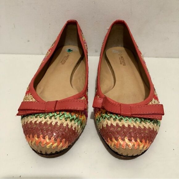 Anzetutto Woven Raffia Ballet Flats (8) - Picture 2 of 5